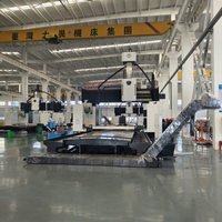 Centre d'usinage à double colonne CNC 5 axes Taiwan Dawei DVMT GMC/DVF8052 avec tête de fraisage universelle automatique