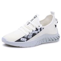Chaussures de marche respirantes et élégantes pour hommes, dessus en mesh, semelle extérieure et intermédiaire en PVC, chaussures décontractées à bout rond, faciles à enfiler