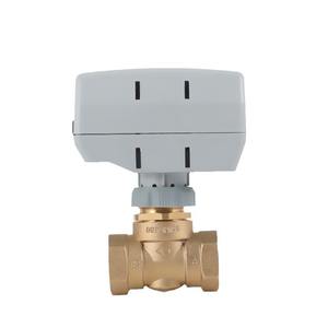 Vannes d'arrêt électriques en laiton fournies par le fabricant, unités de ventilo-convecteurs à température contrôlée, raccordement fileté, vannes à trois fils - Product Image 5
