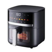 Hot Selling 7 Liter Zichtbare Elektrische Cook Machine Zonder Olie Digitale Lucht Friteuse 1350W Huishoudelijk Klein Keukenapparaat