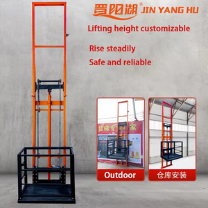 JIN YANG HU 500kg 3m 6m 12m Ascenseur électrique de construction Plate-forme élévatrice <span class=keywords><strong>pour</strong></span> <span class=keywords><strong>personne</strong></span> Entrepôt Ascenseur <span class=keywords><strong>extérieur</strong></span> - Product Image 2