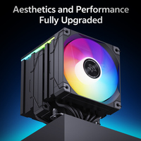 Refroidisseur de processeur Snowman personnalisable ARGB en cuivre et aluminium, dissipateur thermique à 6 caloducs, ventilateur PWM de 120 mm, millions de couleurs pour PC