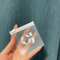 Sac à Bijoux Givré en PVC avec Fermeture Éclair et Logo, Mini Pochette à Bijoux Ziplock pour Emballage d'Accessoires de Bagues