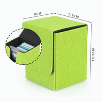 Boîte de rangement personnalisée en cuir pour cartes de jeu TCG Yugioh, boîte de jeu de cartes, boîte de rangement pour cartes à collectionner