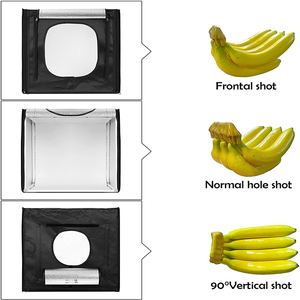 Mini Studio Box portatile da 40CM <span class=keywords><strong>fotografia</strong></span> cinque fondali servizio fotografico Kit da Studio scatola luminosa a LED - Product Image 5