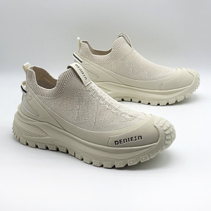 Baskets Chunky Deniesn en Maille Respirante à Enfiler, Bout Rond, Semelle Intermédiaire en EVA, Chaussures d'Extérieur Homme Toutes Saisons - Product Image 2