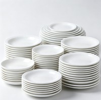 Vaisselle en céramique blanche en gros à prix abordable, assiettes, plats de dîner, bols en porcelaine, vente directe d'usine