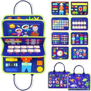 XR Bang Yi feutre en bois apprentissage occupé conseil pour l'éducation précoce et le développement de l'intelligence des enfants âge 5-7 ans Puzzle jouet - Product Image 3