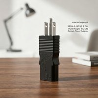 Adaptateur de prise Cloverleaf C5 à 3 broches américain entièrement compatible, compatible avec le port d'alimentation de l'ordinateur portable