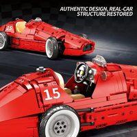 Reobrix 11038 2025 Nuevo Coche de Carreras 500, Juguete de Rompecabezas, Modelo Educativo de Ensamblaje DIY para Niños, Regalo, 1809 Piezas, Juego de Bloques de Construcción