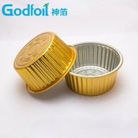 Moule à cupcakes en aluminium de 5 oz avec couvercles pour boulangerie française, pâtisserie, emballage individuel de gâteaux gastronomiques, boîte argentée
