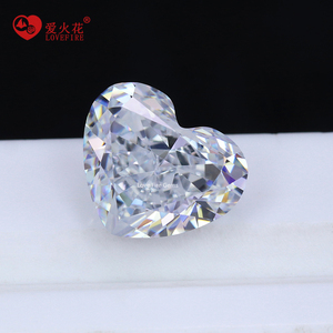 Grosir potongan lemak hati batu zirkon sintetis 5*6mm-9*11mm kualitas tinggi warna putih G warna putih 5A + 4K zirkonia es hancur - Product Image 2