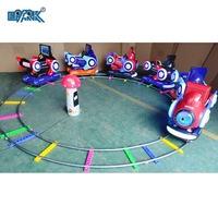 EPARK Atracción de Parque de Diversiones, Juegos Mecánicos para Niños, Tren Eléctrico, Tren sobre Rieles