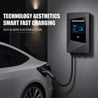 Tropic-Guard 7kW Chargeur mural monophasé Type 2 pour VE, contrôle intelligent par application, IP65, neuf, 5m, pour garage résidentiel en Indonésie et en Malaisie