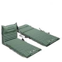 Matelas de camping gonflable, chaise inclinable pliante 2 en 1, lit d'air, tapis de couchage pour le camping en plein air