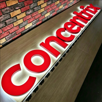 Enseigne commerciale personnalisée, enseigne rétroéclairée personnalisée, logo 3D, enseignes métalliques, enseignes lumineuses, enseigne en métal, enseigne murale avec logo, enseigne lumineuse LED