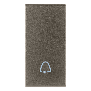 Botón de timbre metálico con símbolo de campana 2,2 pulgadas de largo 4,42 pulgadas de ancho 0,67 pulgadas de altura - Product Image 1