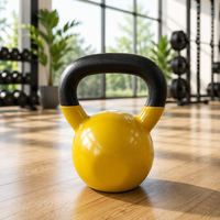Équipement de fitness commercial, kettlebell avec logo personnalisé, kettlebell réglable en fonte revêtue de poudre, ensembles de kettlebells en kg