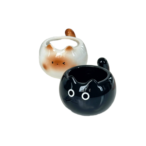 Taza <span class=keywords><strong>de</strong></span> Cerámica con Diseño <span class=keywords><strong>de</strong></span> Gato Siamés Estilo Caricatura, con Cuchara, Regalo <span class=keywords><strong>de</strong></span> Cumpleaños, Artículo para Fiestas, para Niñas - Product Image 2