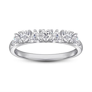 ラボグロウンダイヤモンドの結婚指輪・婚約指輪（ホワイトゴールド、ラウンドブリリアントカット、IGI認証、金メッキ14金/18金、クラシックジュエリー） - Product Image 2