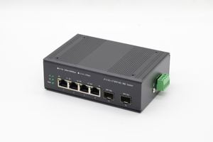 Commutateur Ethernet industriel 4 ports 100/1000M/2.5G BASE-TX + 2 10G SFP+ BASE-FX IEEE802.3 AF/AT 30W PoE 2.5G 4 ports - Product Image 3