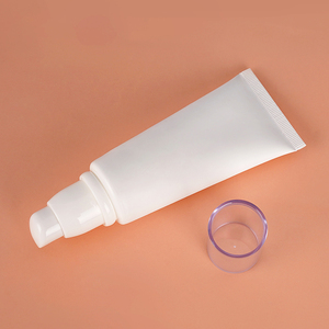 Oem 30ml 50ml 60ml Rỗng <span class=keywords><strong>PE</strong></span> bóp kem chống nắng bao bì trắng không có không khí bơm ống kem dưỡng da mềm ống cho BB Kem <span class=keywords><strong>container</strong></span> - Product Image 4
