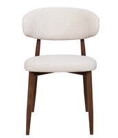 Chaise de salle à manger minimaliste moderne avec revêtement en PU et pieds en métal pour la maison, le bureau, l'hôtel, l'appartement, la villa