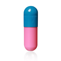 Capsules de gélatine dure vides colorées EGC, tailles 000, 00, 0, 1, 2, 3, 4, 5
