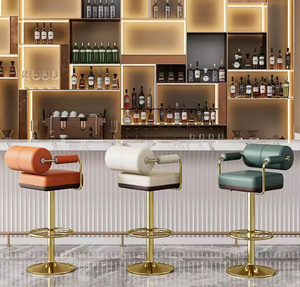 Silla <span class=keywords><strong>de</strong></span> Barra <span class=keywords><strong>de</strong></span> Metal <span class=keywords><strong>de</strong></span> Lujo <span class=keywords><strong>para</strong></span> <span class=keywords><strong>Cocina</strong></span>, Taburete Moderno <span class=keywords><strong>de</strong></span> Cuero <span class=keywords><strong>para</strong></span> Barra <span class=keywords><strong>de</strong></span> Bar - Product Image 5