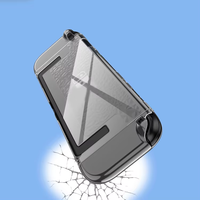 Étui de protection en TPU + PC de type séparé pour console Nintendo Switch 2, coque transparente à motif diamant pour Switch 2