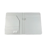 Porte-documents en cuir PU PVC A4 avec logo personnalisé en relief, impression UV