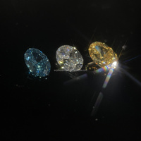 ANJALI 1.0ct amarillo CVD corte ovalado diamantes sueltos sintéticos IGI certificado VS2 claridad excelente corte laboratorio cultivado joyería
