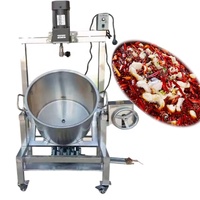 Cuisine commerciale équipement de cuisson gaz électrique en acier inoxydable Wok mélangeur mélangeur marmite à la vapeur machine à remuer