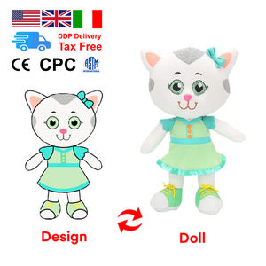 Peluche <span class=keywords><strong>de</strong></span> raton laveur orange personnalisée avec <span class=keywords><strong>image</strong></span> <span class=keywords><strong>de</strong></span> dessin animé jouet en peluche en tissu <span class=keywords><strong>de</strong></span> grande <span class=keywords><strong>taille</strong></span> conception OEM robe <span class=keywords><strong>de</strong></span> changement remplie <span class=keywords><strong>de</strong></span> coton PP - Product Image 3