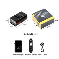 Lampe de vélo haute luminosité, super brillante, rechargeable par USB, étanche, LED, pour la sécurité, éclairage avant pour la conduite de nuit sur route et en montagne