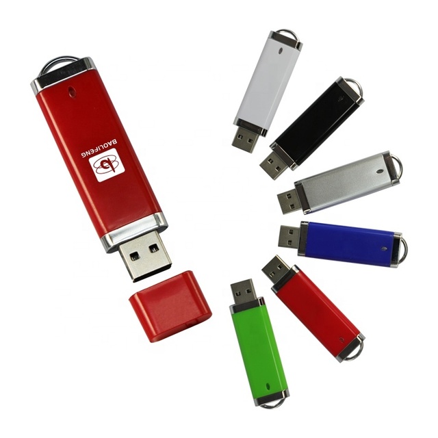 New High Speed USB 2.0 4GB 16GB 32GB Full Capacity Plastic USB Flash Rectangle Pen Drive for PC Laptops