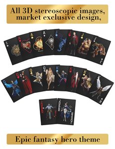WJPC Epic Warrior and Magic Warrior Poker <strong>Cards</strong> <strong>Game</strong> Deck of <strong>Card</strong> Custom Waterproof Material Elastic PVC Plastic Playing <strong>Cards</strong> - Product Image 4