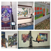 Imprimante murale 3D verticale Faith Automatic Wall Panel, robot peintre mural pour usage domestique avec encre CMYK pour applications métalliques