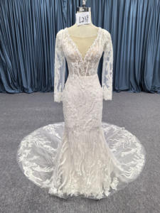 Abito da Sposa Stile Sirena per Donne <span class=keywords><strong>Vestito</strong></span> Nuziale Vestido De Novia Noiva Abito da Damigella Abito da Sposa Robes De Mariée Lehenga Choli - Product Image 3