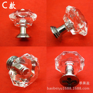 B Acrylic Cabinet <b>Knob</b> <b>Crystal</b> Round Handle Minimalist Design Drawer Furniture Handle - Product Image 2