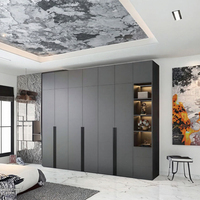 Armoires coulissantes à portes battantes sur mesure, style moderne et luxueux, armoires à vêtements bon marché pour dressing