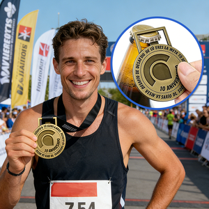 Medalla de Metal Personalizada con Cinta para Abrir Botellas de Cerveza, con Diseño de Oro, Karate, Taekwondo, Carrera, Fútbol, Maratón, Automovilismo, Bronce - Product Image 2