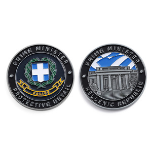 Fabricantes de monedas personalizadas Metal aleación de zinc 2d 3D Reversible impreso monedas conmemorativas esmalte Logo monedas de plata antiguas - Product Image 2