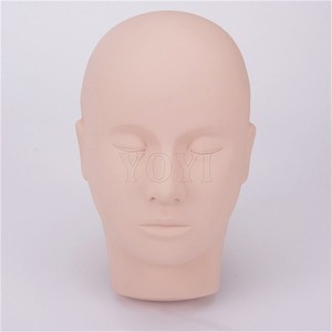 Mannequin de pratique de cils d'outil de beauté réutilisable de haute qualité pour le modèle de <span class=keywords><strong>tête</strong></span> de visage de cosmétologie de formation de maquillage de Massage <span class=keywords><strong>Pro</strong></span> - Product Image 1