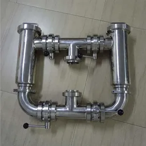 Sanitary duplex strainers filter Stainless Steel Duplex strainer Filter Pipe Line Strainer