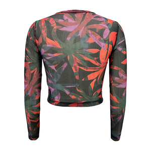 เสื้อยืดคอกลมแขนยาวสำหรับผู้หญิงเสื้อยืดดีไซน์เนอร์แฟชั่นสำหรับผู้หญิง - Product Image 5