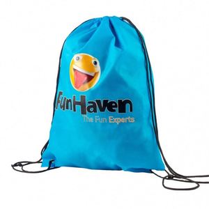 Sac à dos de sport personnalisé en polyester avec cordon de serrage pour la gym et les activités sportives - Product Image 1