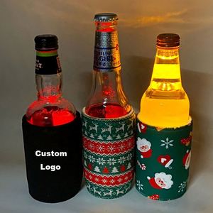 Portavasos LED Personalizado con Logotipo para Bodas, Enfriador de Cerveza, Mini Enfriador de Vino, Porta Botellas de Agua para Club Nocturno - Product Image 1