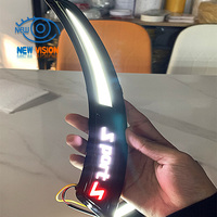 Luz Secuencial para Arco de Rueda de Coche/SUV - DRL de Escaneo Dinámico Blanco + Señal de Giro Ámbar, Impermeable, 12V, Universal