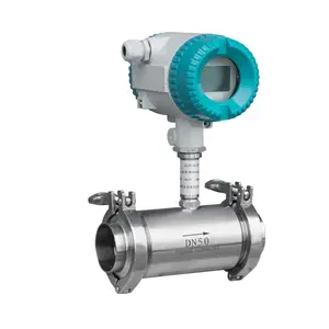 Protocole Modbus-RTU Industrie sanitaire Eau à faible viscosité Carburant diesel Débitmètre à turbine à affichage numérique